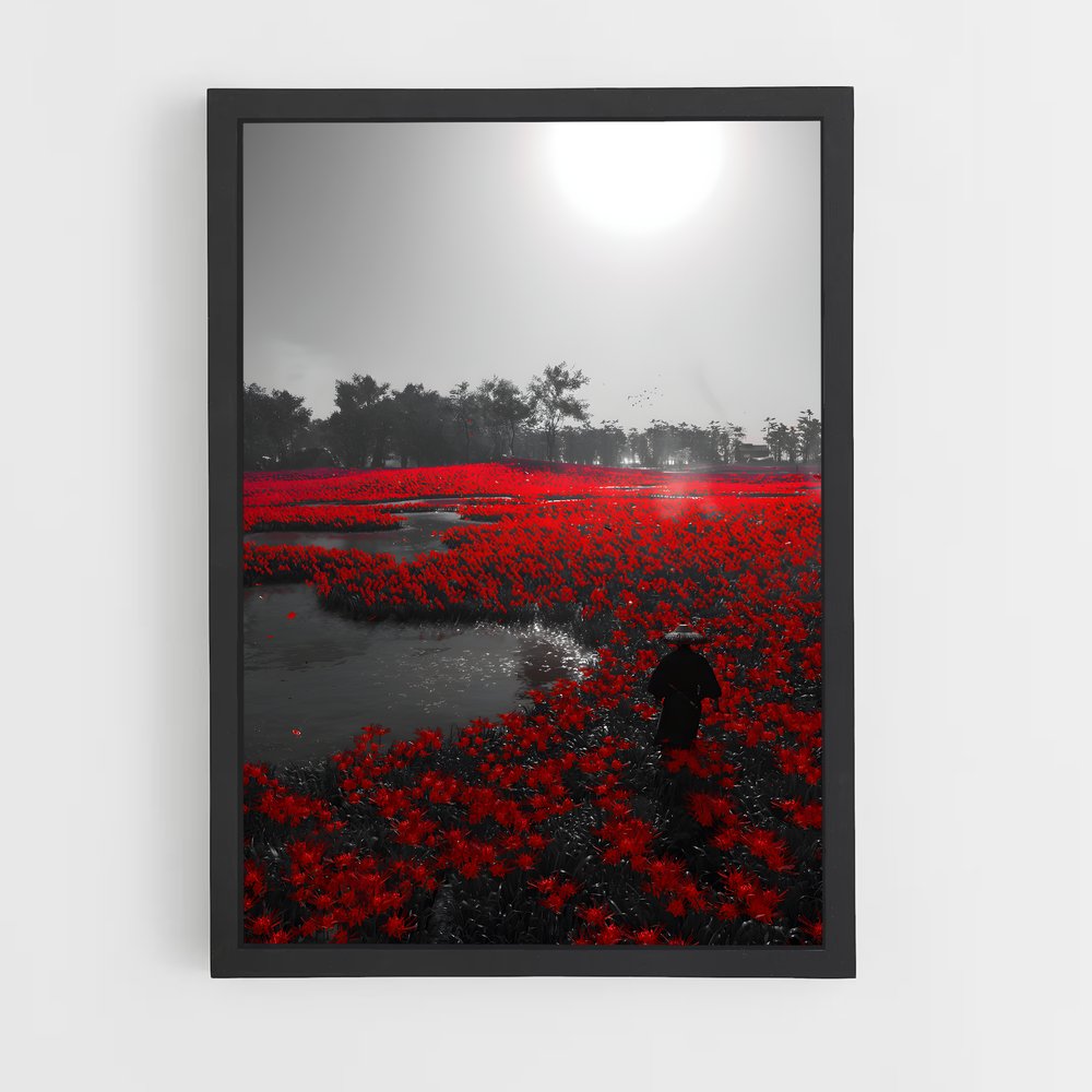 Poster L'Écho des Fleurs – affiche Ghost of tsushima (vue 2)